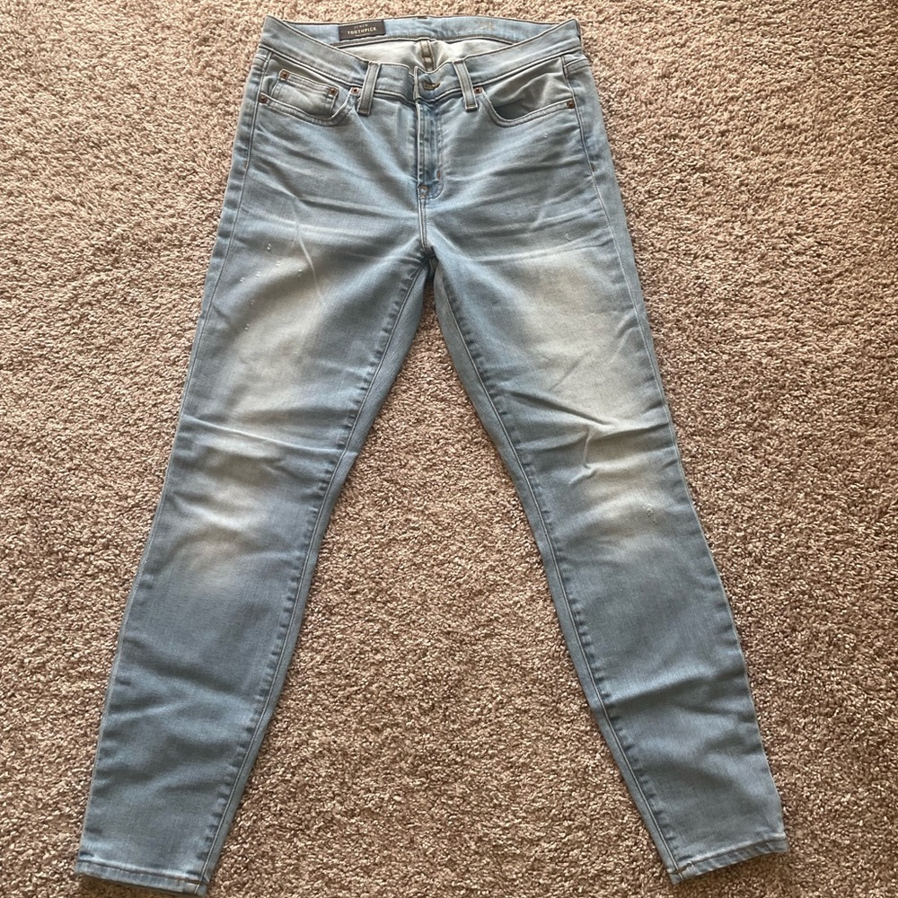 Jcrew toothpick jeans size 28